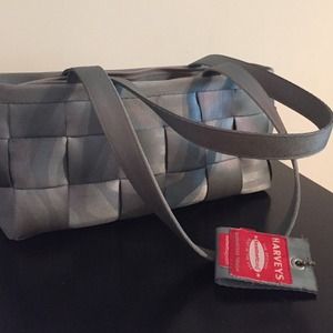 Harvey's silver seatbelt bag
