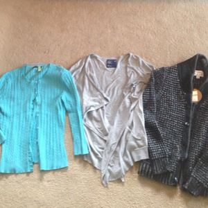 3 sweaters for one price.  Size small