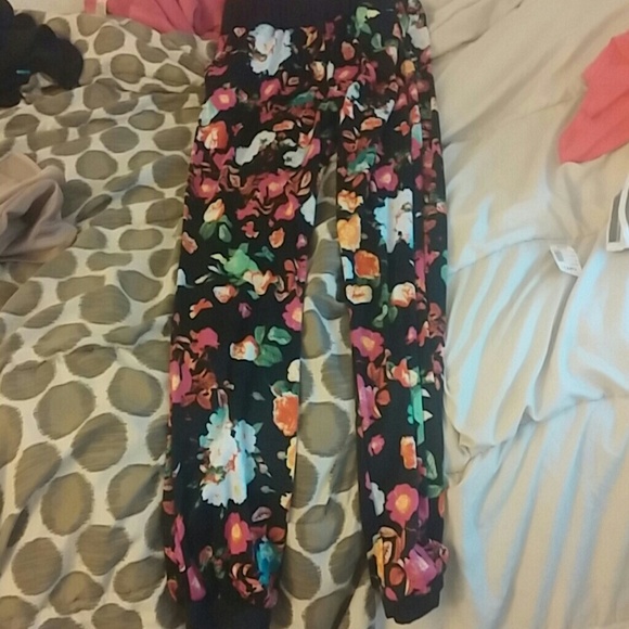 Floral harem pants