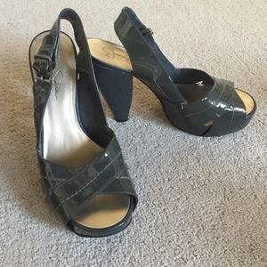 Gray Jessica Simpson Heels