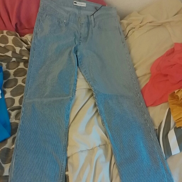 Levis pinstripe jeans