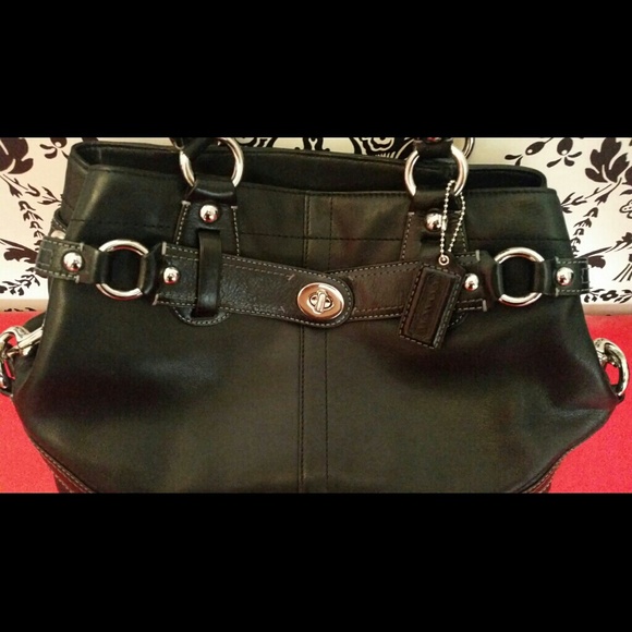 Coach Black Leather Purse