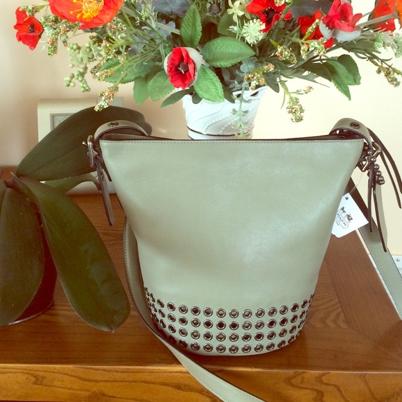 Authentic Olive Grey Coach Duffel