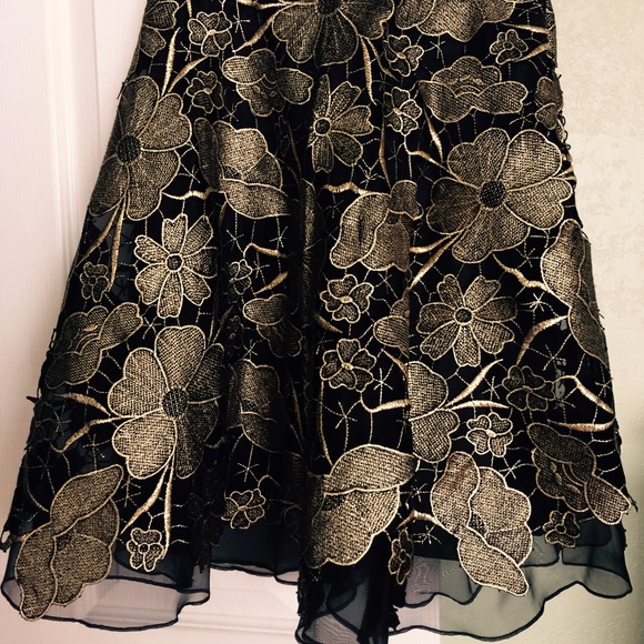 Anthropologie embroidered flowers.