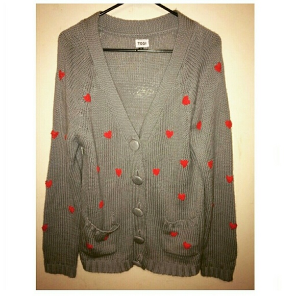 [❤Tiny Hearts Tobi Heather Grey Cardi
