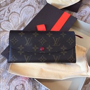 Louis Vuitton Emilie Wallet with Red Interior