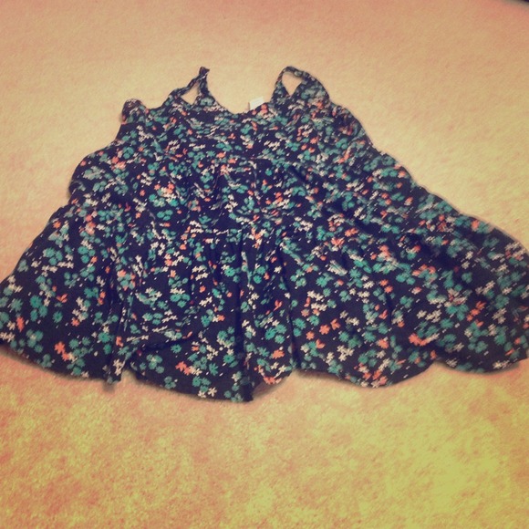 Floral printed mini flowey sun dress