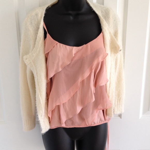 American Eagle Ruffle Shirt - Picture 1 of 4