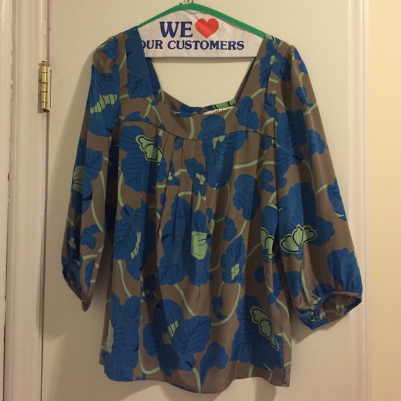 Tibi silk top