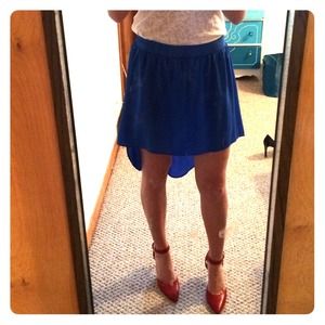 Blue HiLow Skirt