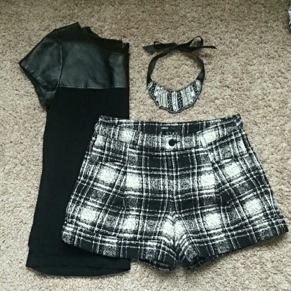 MANGO b&w shorts