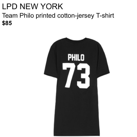 HOLD🆑LPD New York /team Philo cotton Tee - Picture 2 of 4