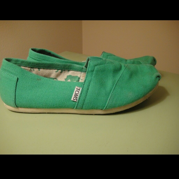 Green Toms Size 6
