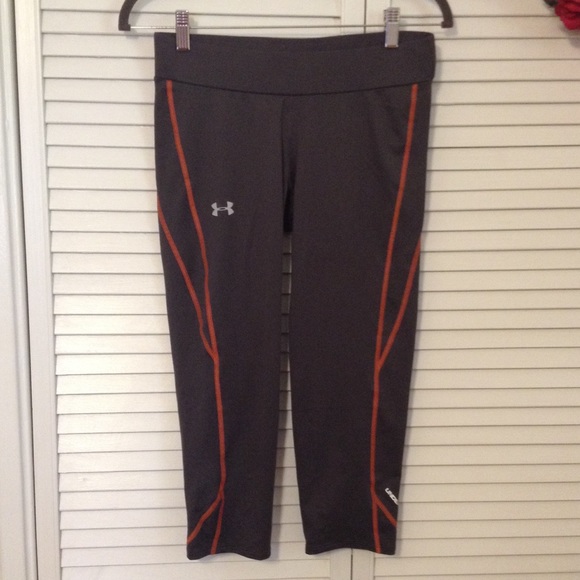 Under Armour Crops Gray with Orange accent