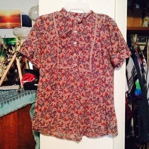 Flower print top