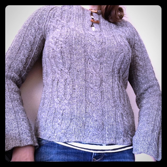 American Eagle Outfitters Sweaters - Hooded Grey American Eagle Sweater