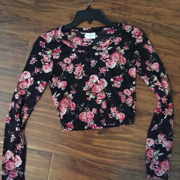 Flowered crop top