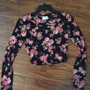 Flowered crop top