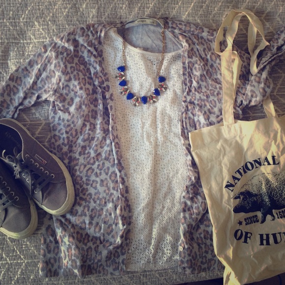 Animal Print Cardigan