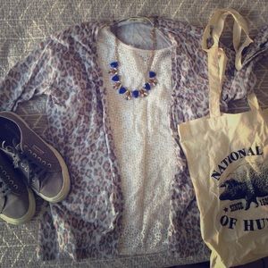 Animal Print Cardigan