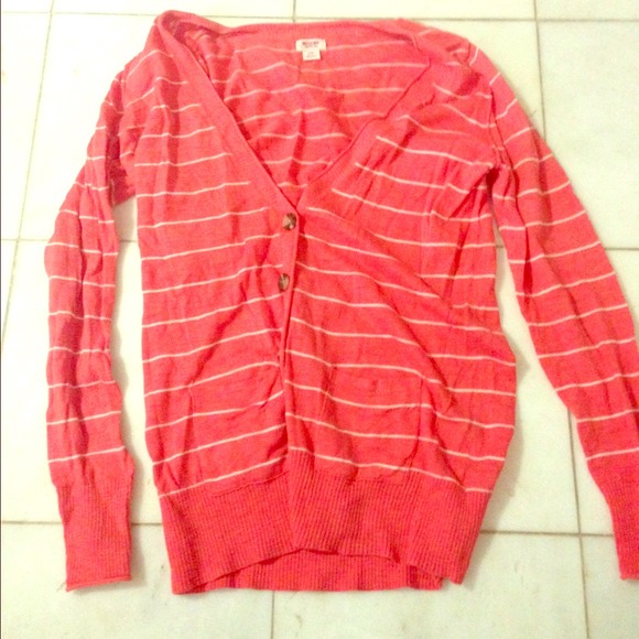 Party cardi in Orange and white