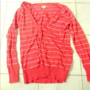 Party cardi in Orange and white