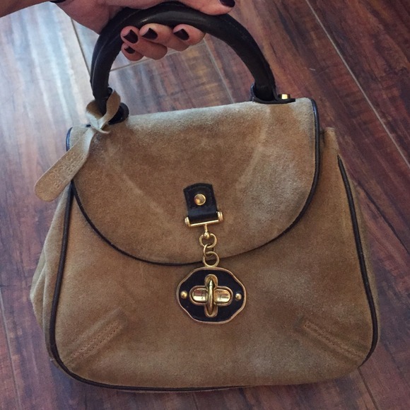 TOPSHOP Real Leather Top Handle bag