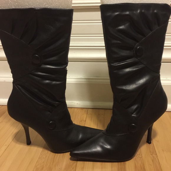 Baker's calf high heel boots
