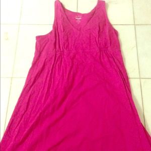 Pink tank dress