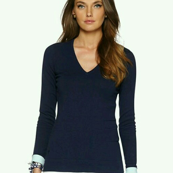 Lilly Pulitzer Annette sweater in True Navy
