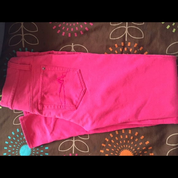 Kids Pink Skinny Jeans - Picture 1 of 3