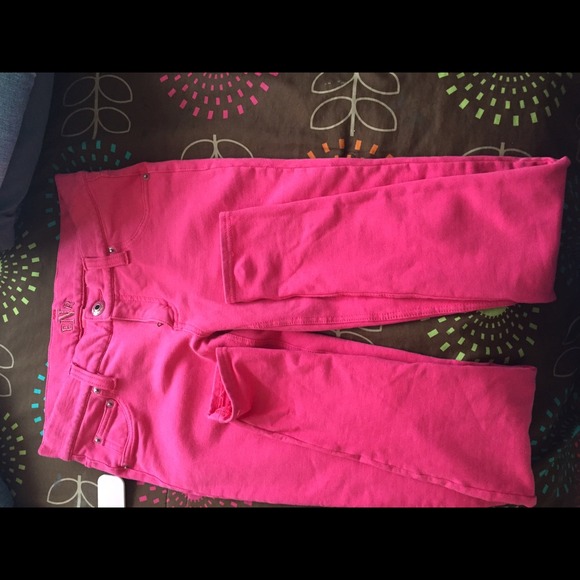 Kids Pink Skinny Jeans - Picture 3 of 3