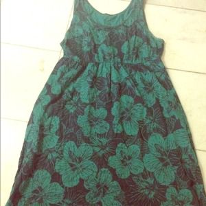 Tank dress with flower print