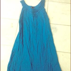 Blue cotton dress
