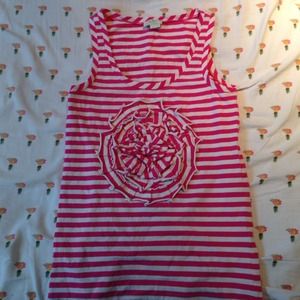 Kate Spade flower stripe tank-top