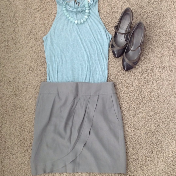 Gray Ruffle Skirt!