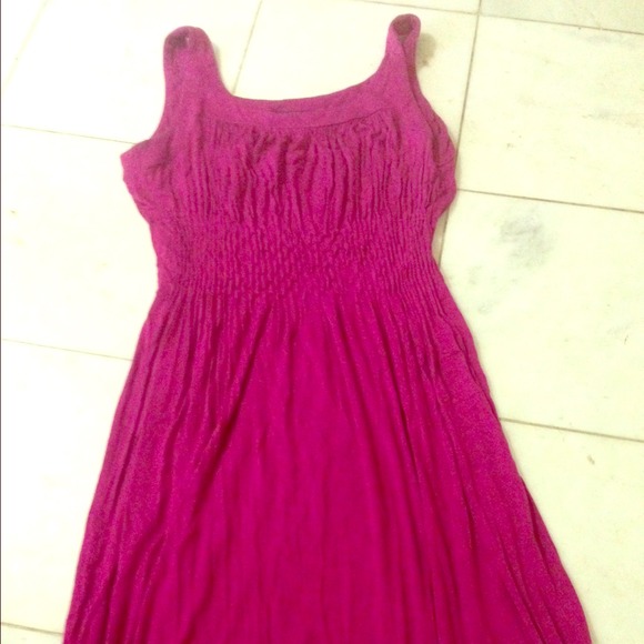 Hot pink dress
