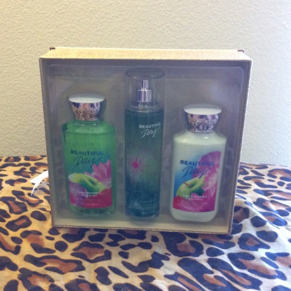 beautiful day bath and body works set