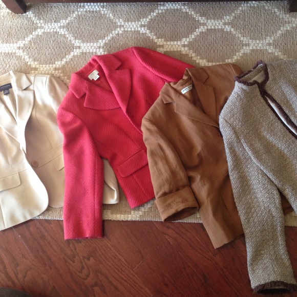 Bundle of four suit jackets/blazers