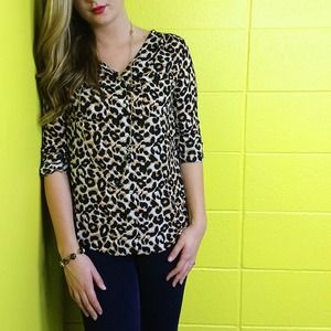 Leopard print blouse