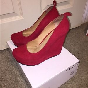 Wedged booties/heels