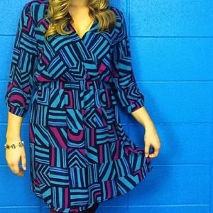 Mix print everly dress