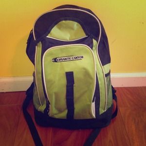 lime green backpack