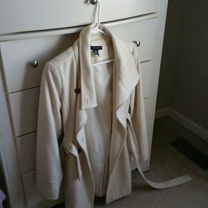 White wool coat