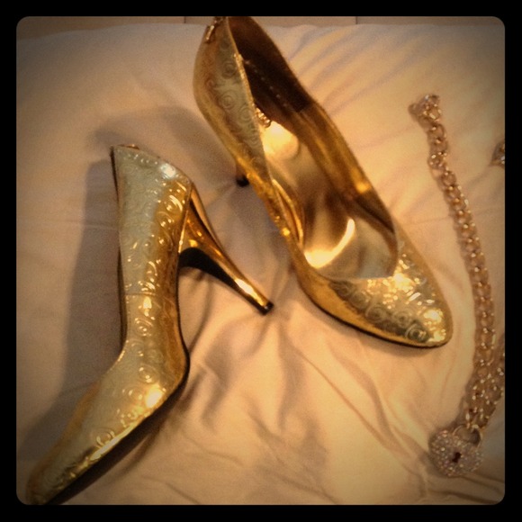 Gold heels