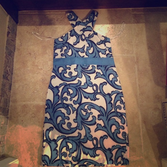 Beautiful blue print dress