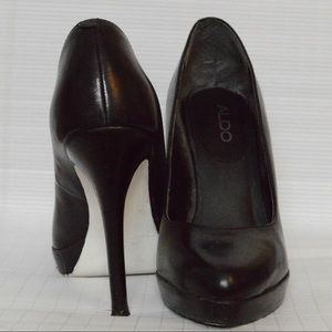 Black Aldo Heels