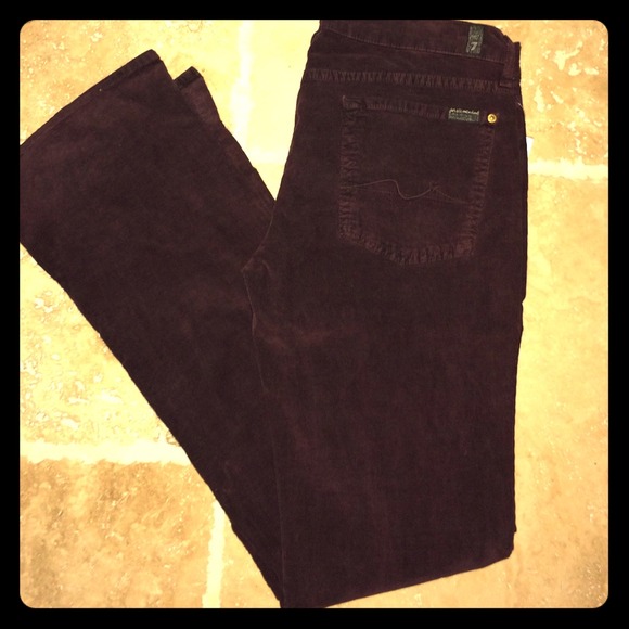 Nwt seven for all kind plum cords