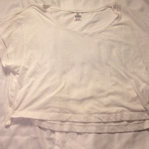 PINK White loose top