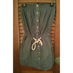 Denim Strapless Summer Dress